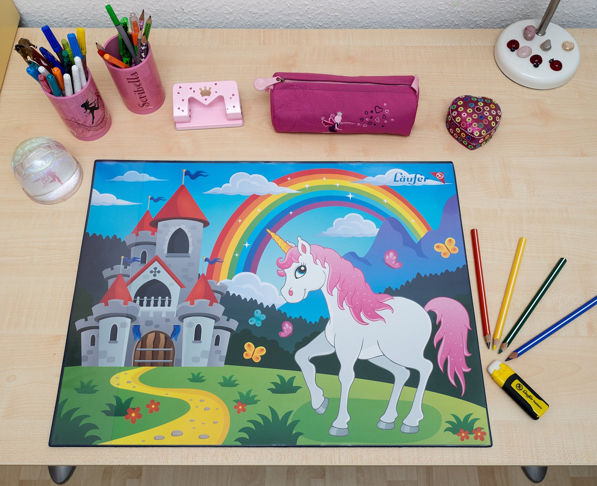 Läufer motif desk pad Unicorn Einhorn