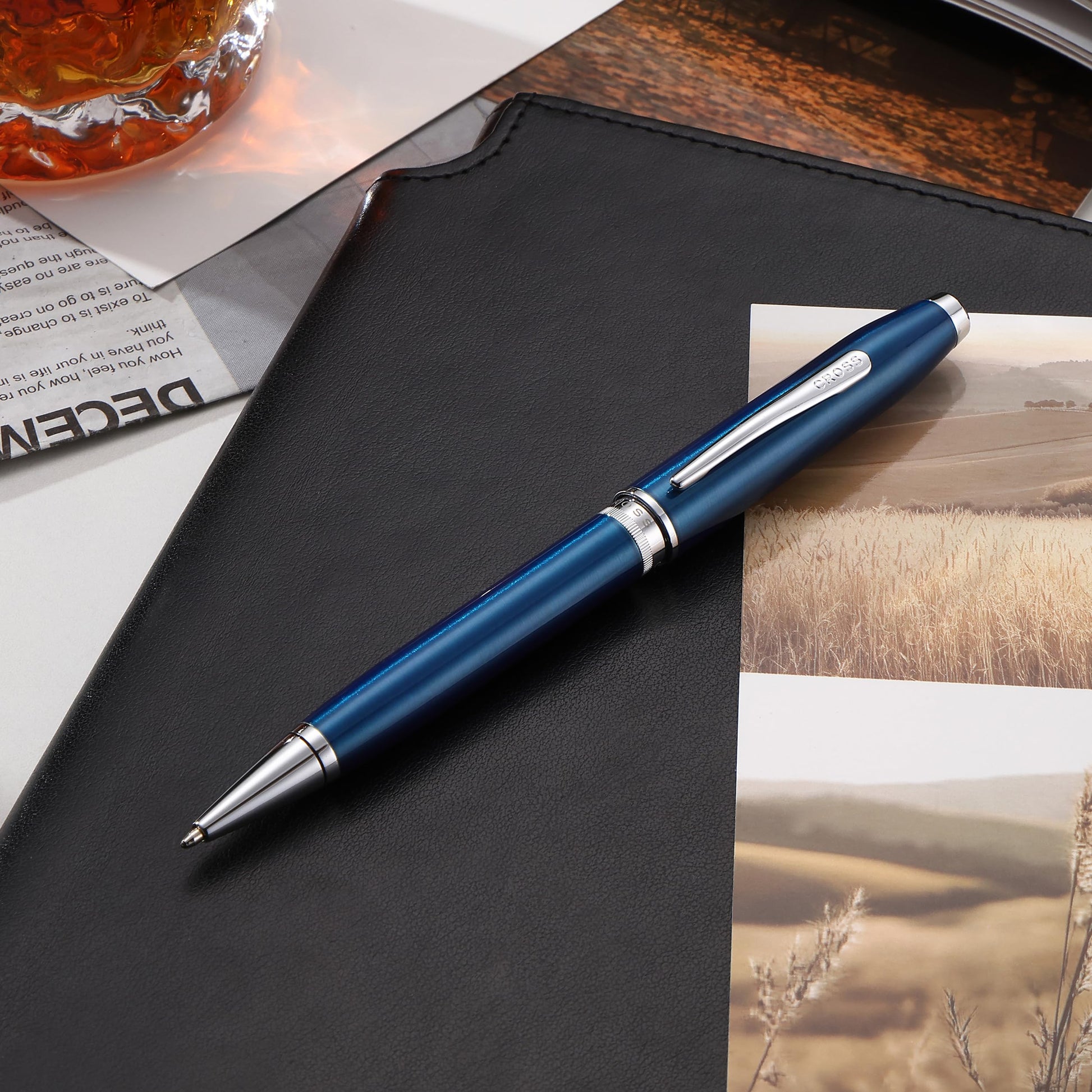 Cross Foundry Ballpoint Pen, Medium Point, Black Ink Multiple Colors