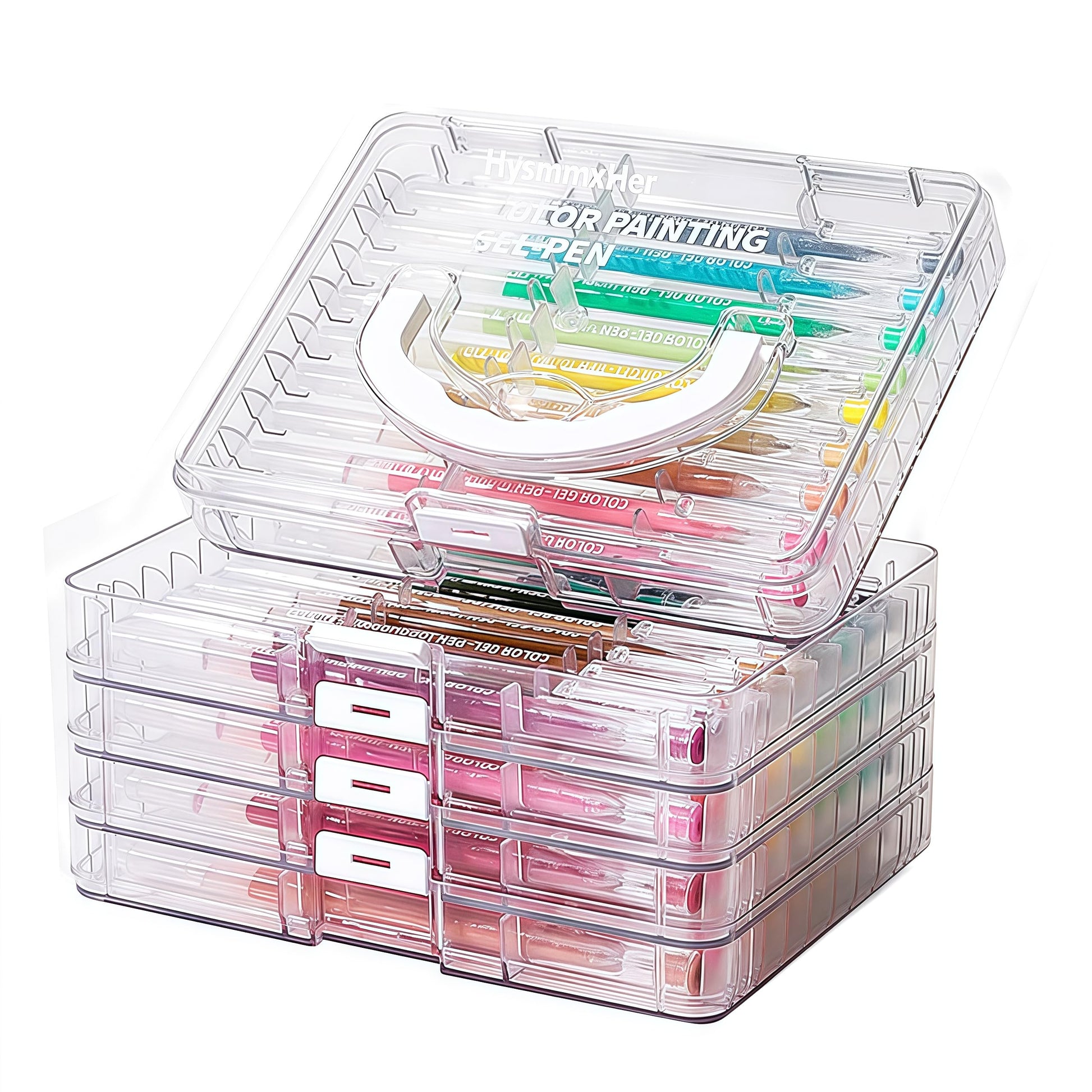 HysmmxHer 45 Colored Gel Pens Set, 0.6mm Fine Point for Black Paper & White Paper, Pens for