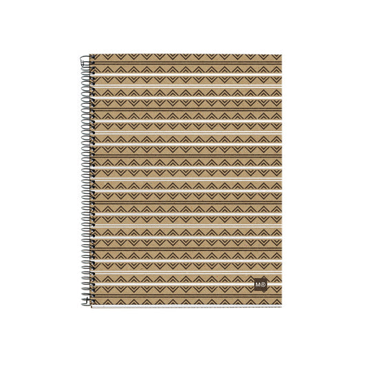 Miquelrius 2937 – Notebook 4 Recycled Cardboard ecoazteca M (DIN A5, 148 x 210 mm, 120 Sheets, 80