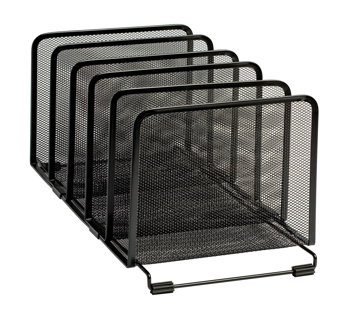 Rolodex File Sorter, Mesh, Stackable, Five Sorters, Black