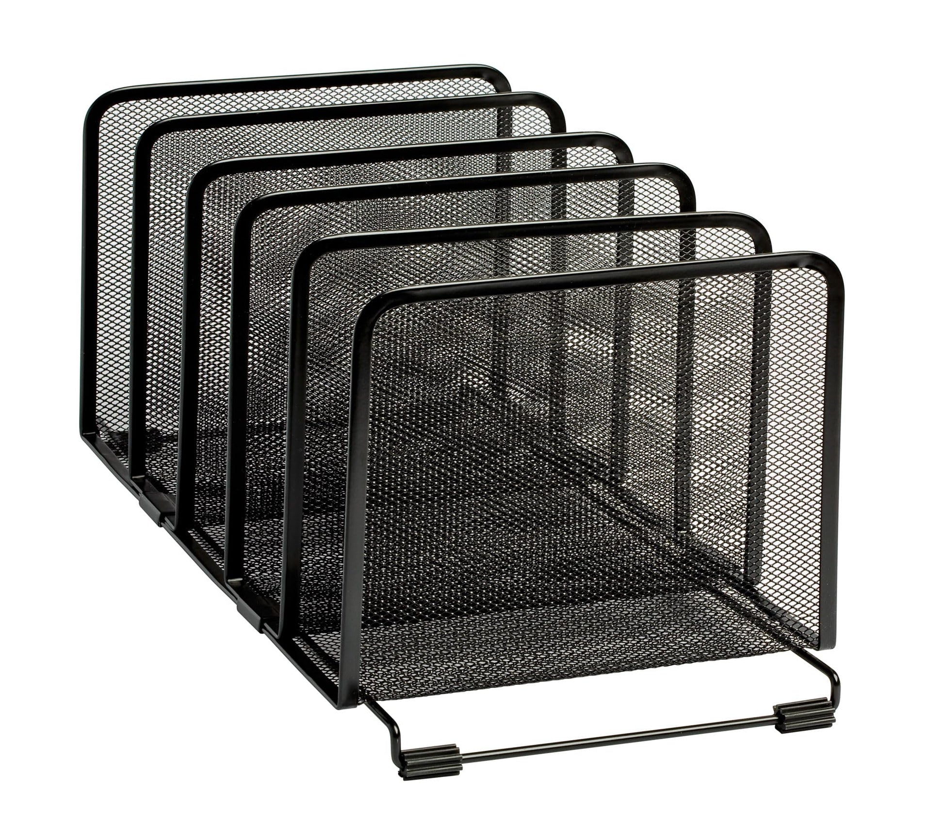 Rolodex File Sorter, Mesh, Stackable, Five Sorters, Black