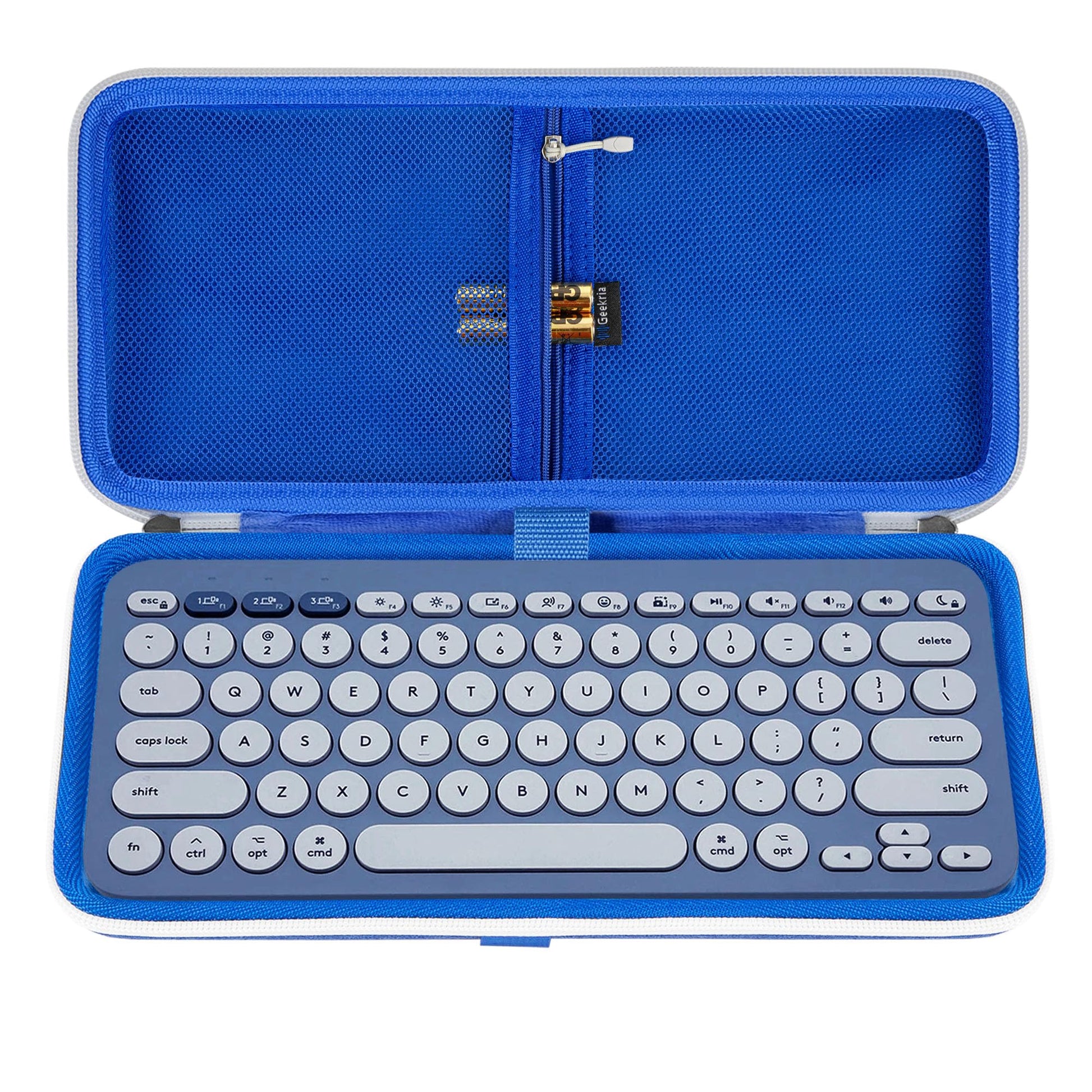 Geekria Keyboard Carrying Case, Hard Shell Protective Travel Bag for Small Compact Keyboard