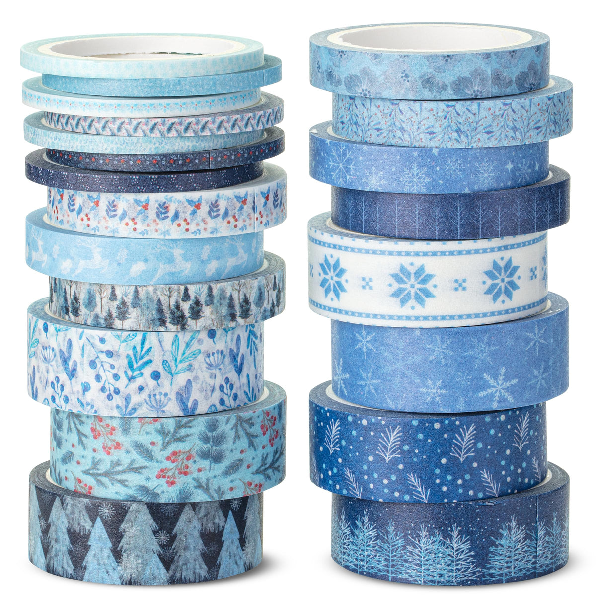 Mr. Pen- Washi Tape Set, 21 Rolls, Assorted Sizes, 5 Yards/Roll