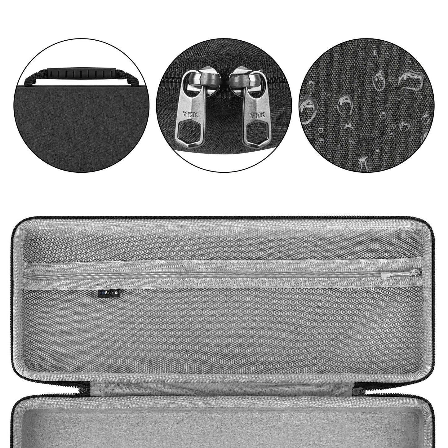 Geekria 90%-96% Keyboard Case, Compatible with Keychron K4 / K4 HE, RK Royal KLUDGE RK96 / RK100