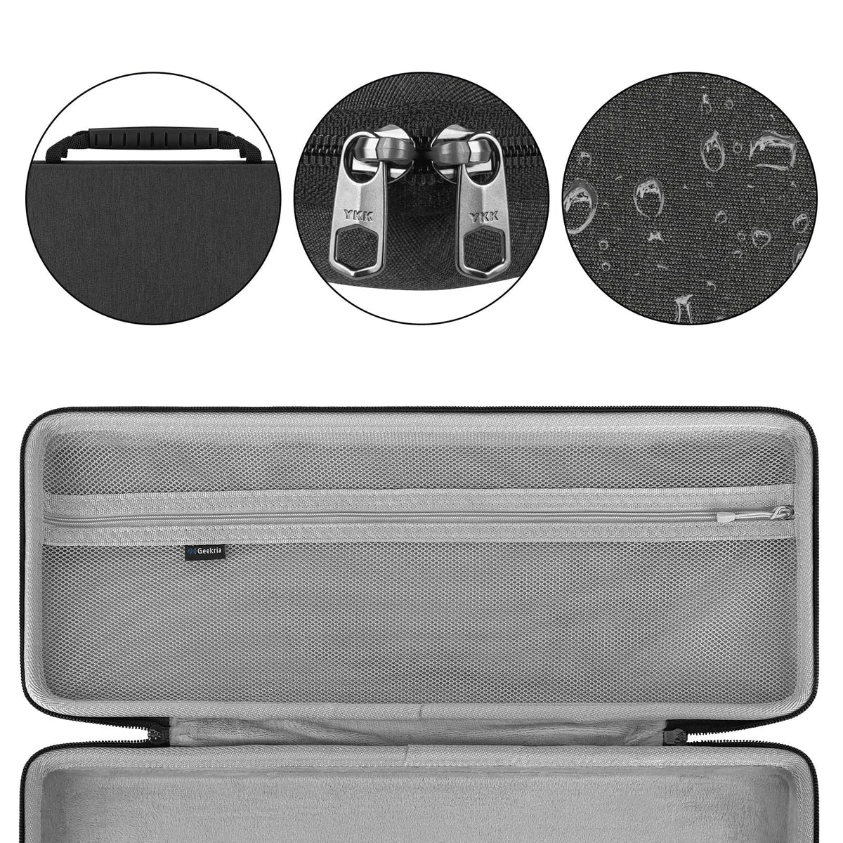 Geekria 90%-96% Keyboard Case, Compatible with Keychron K4 / K4 HE, RK Royal KLUDGE RK96 / RK100