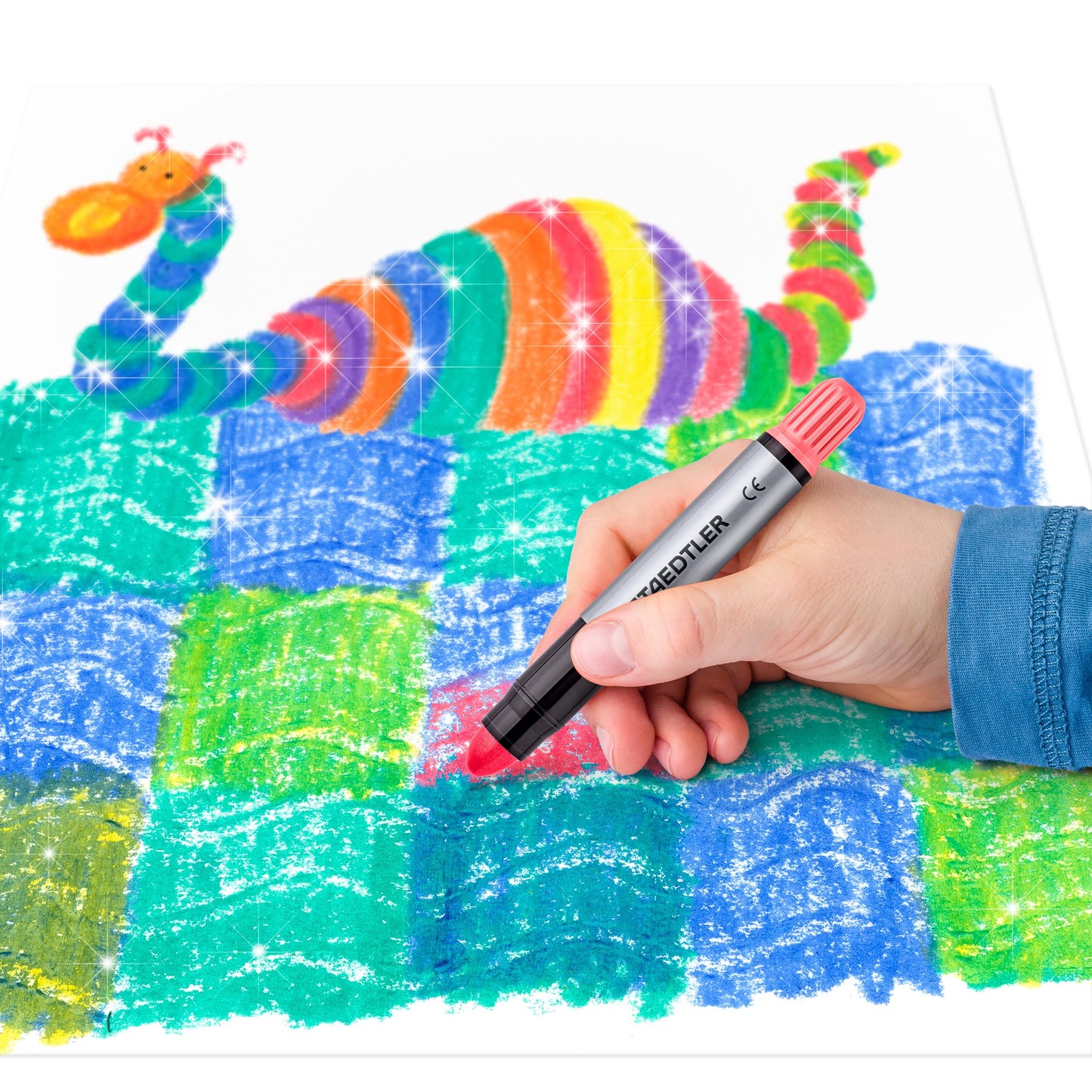 STAEDTLER 2390M C6 Noris Glitter Gel Crayons - Assorted Colours (Pack of 6)