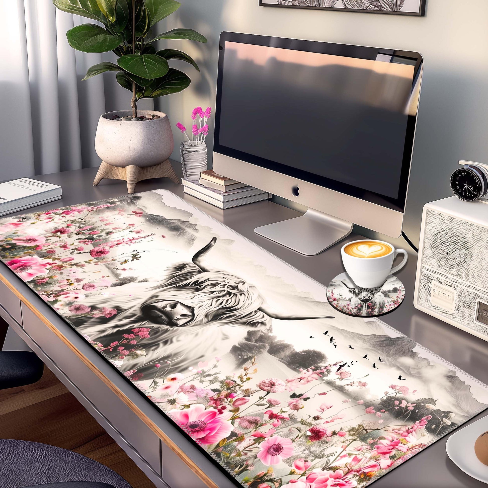 Extra Large Mouse Pad for Desk 35.4 X 15.7 Full Desk Pad for Keyboard and Mouse Mat Desktop Decor