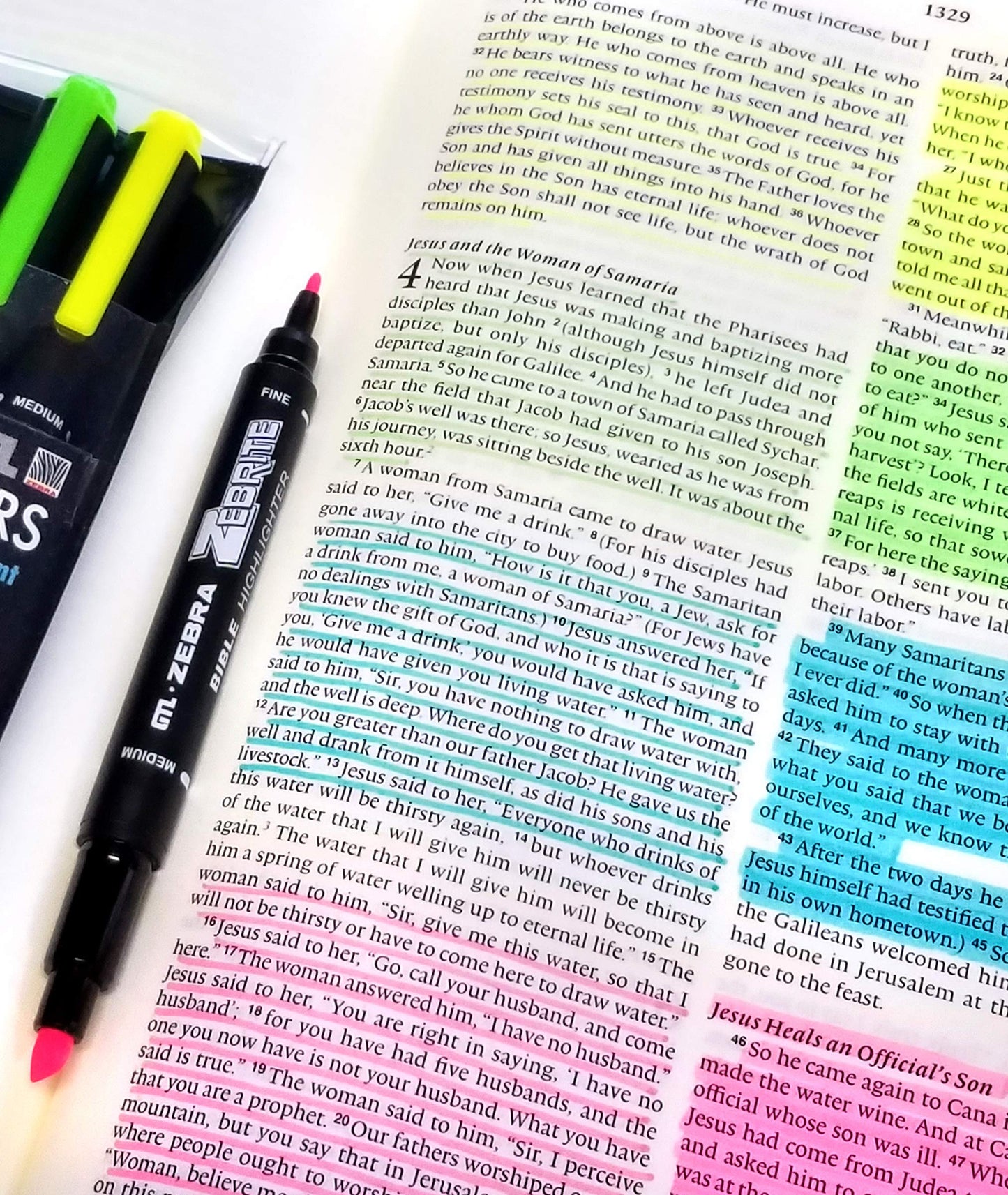 G.T. Luscombe Company, Inc. Zebrite Bible Marking Kit | No Bleed Pigmented Ink | No Fading or