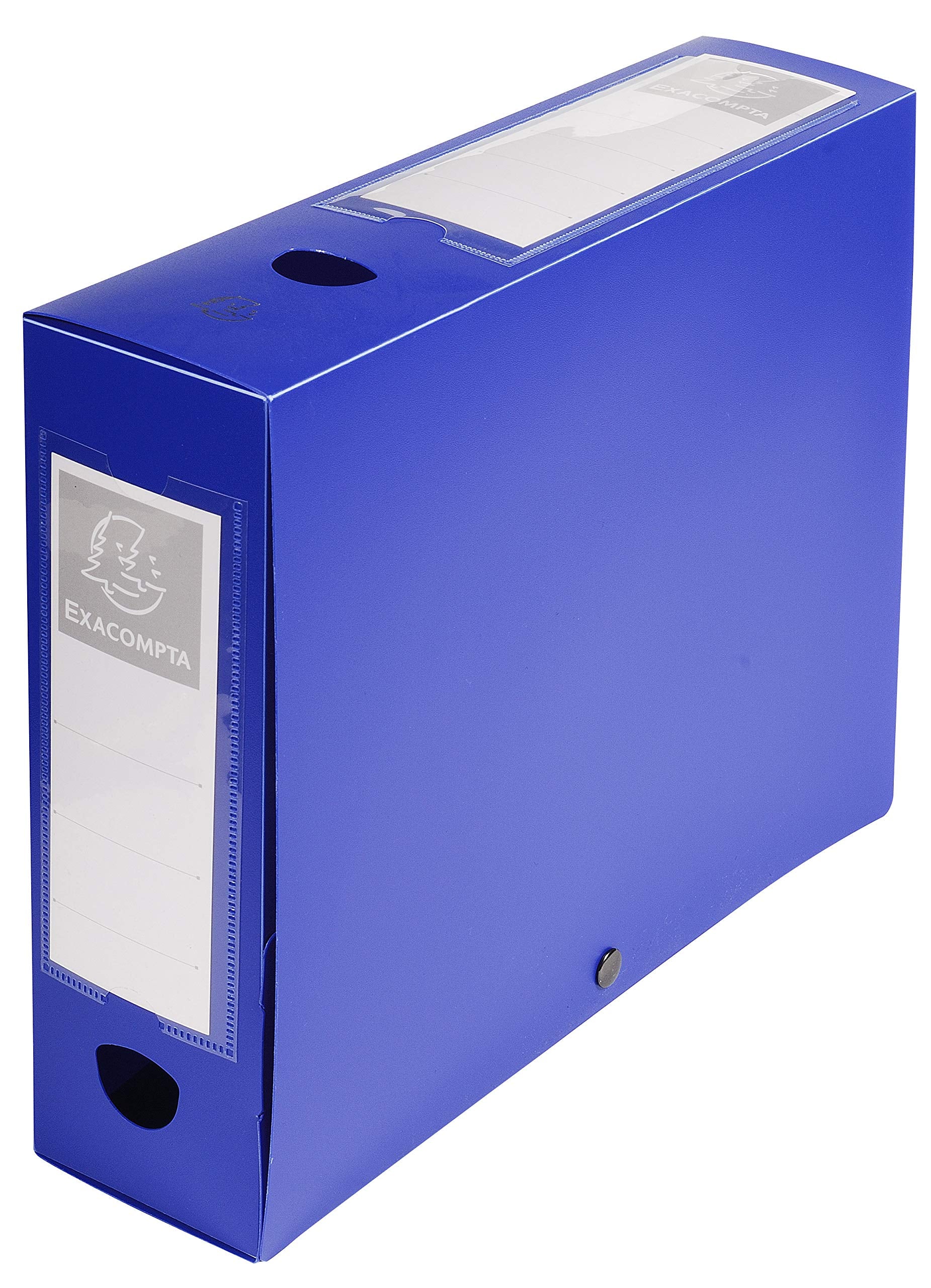 Exacompta - Ref 59832E - Plastic Filing Box - 250 x 330mm in Size, Suitable for Holding A4