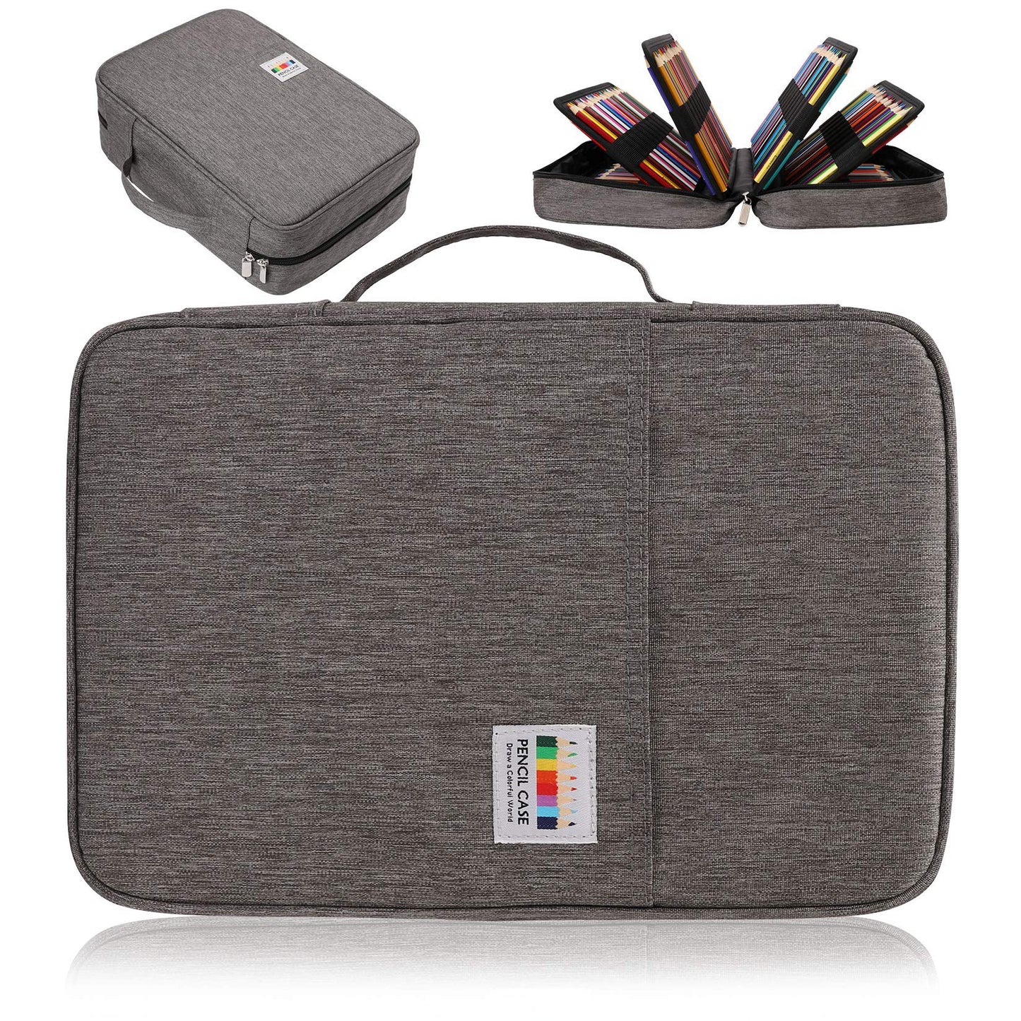 AYVANBER Big Capacity Colored Pencil Case Organizer 304 Slots Pen Holder Waterproof Storage Pouch