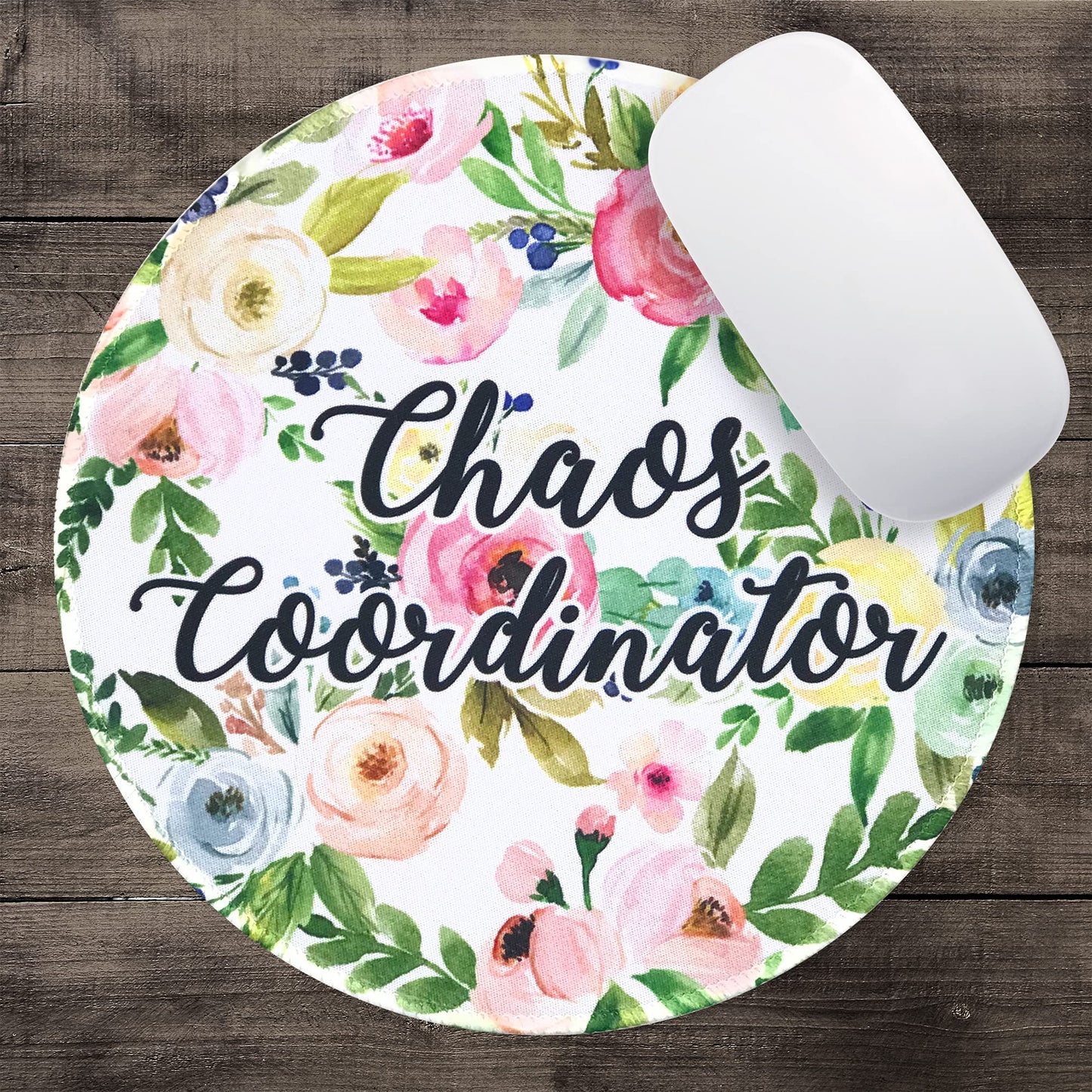 Eleville Mouse Pad Bundle of 3 Fashion Stylish Floral Style Boss Lady Chaos Coordinator You Got