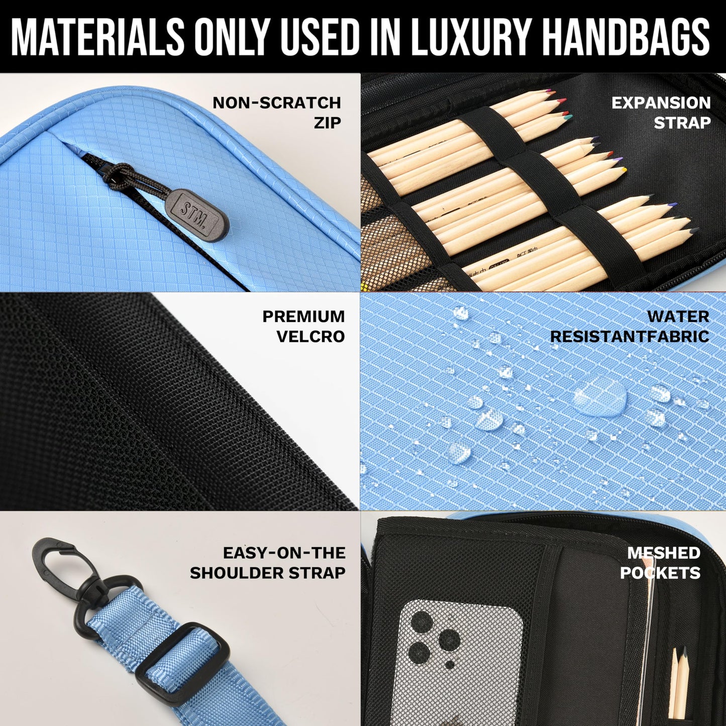 Scribbles That Matter - A5 Pencil Case Pouch + Journal Organizer - Large capacity Kawaii Pencil