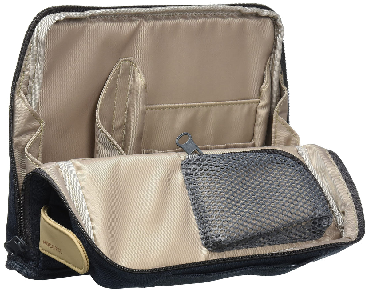 KOKUYO Pencil Case Pouch, Haco-Biz Standing Pen Pouch Bag, Foldable Stand up Pencil Holder