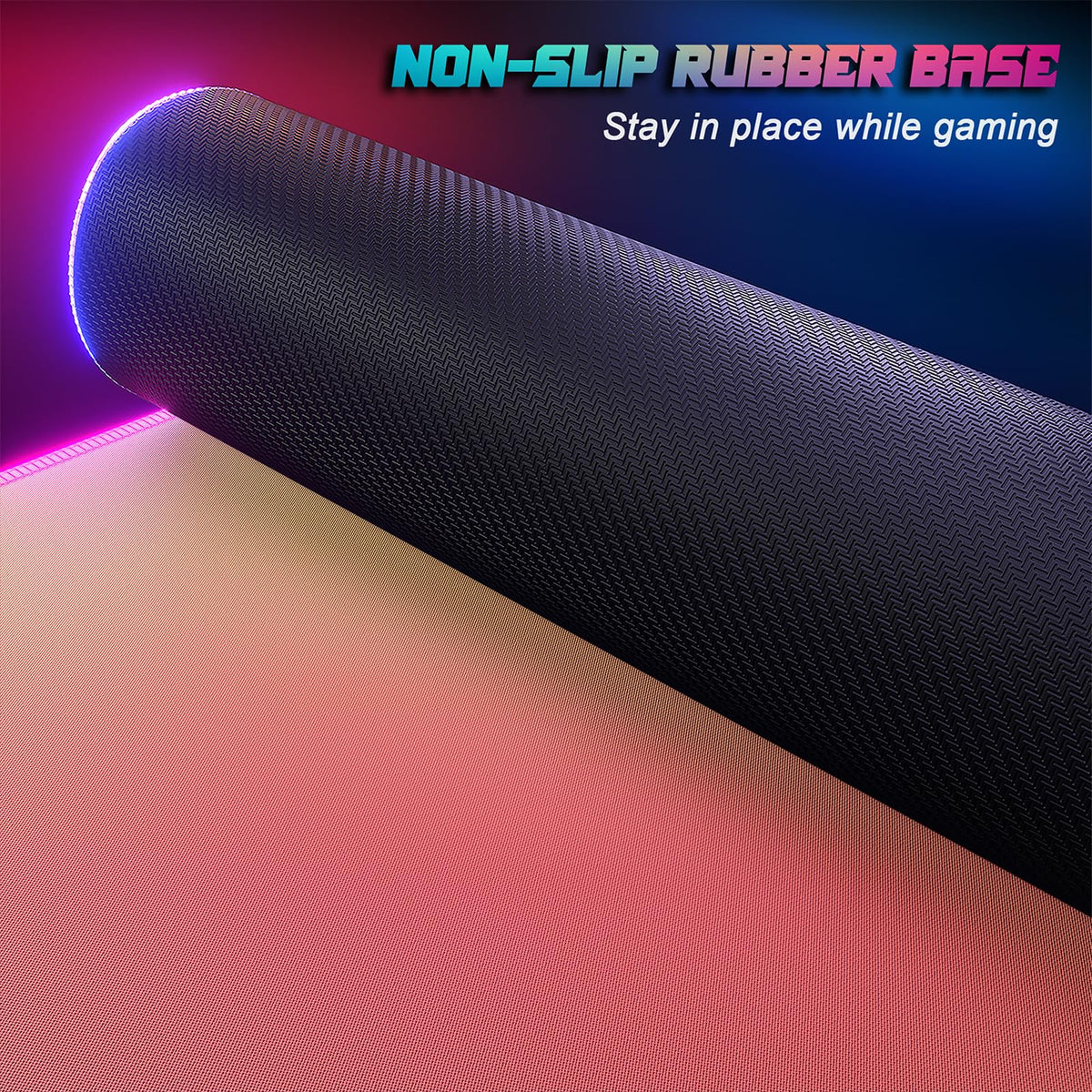 ITNRSIIET RGB Gaming Mouse Pad, Full Desk XL Extended Large Gaming Mousepad, 12 Lighting Modes 30%