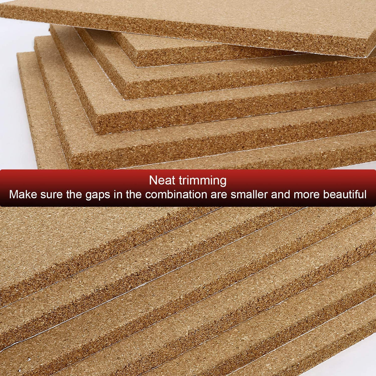 ODOME Cork Board Tiles 17”X 8” – 1/2” Thick Cork Board – Bulletin Board – Pin Board Decoration for