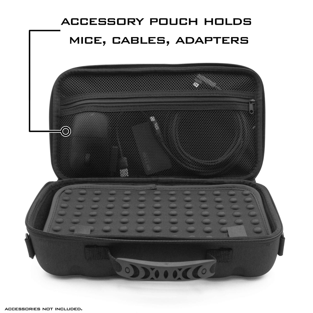 CASEMATIX 60% Keyboard Case for 61 Key Mechanical Keyboards up to 11.5" - Protective Hard Shell
