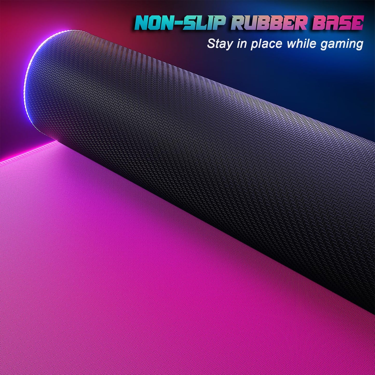 ITNRSIIET RGB Gaming Mouse Pad, Full Desk XL Extended Large Gaming Mousepad, 12 Lighting Modes 30%
