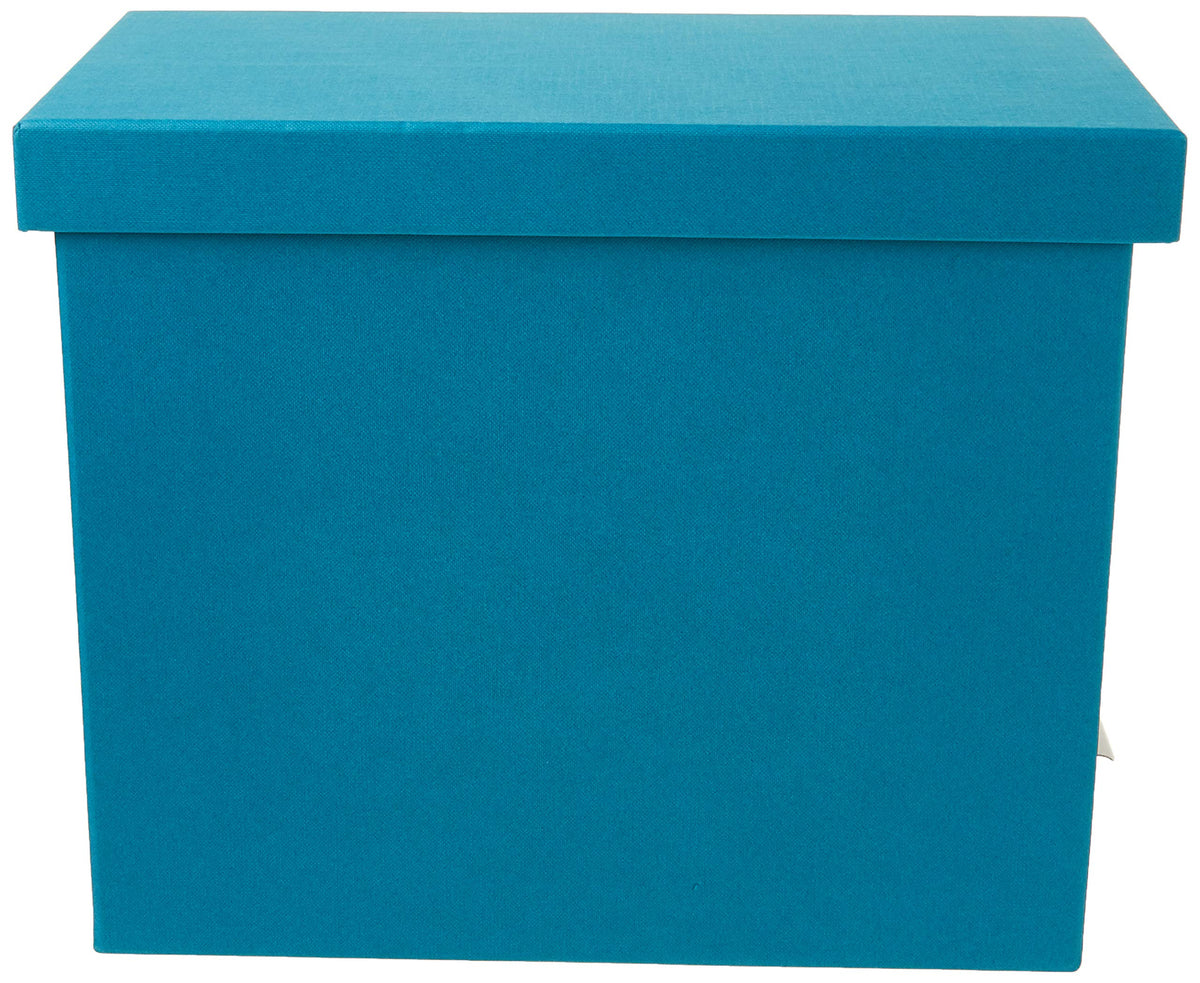Bigso John Fiberboard Label Frame Desktop File Storage Box - Document Organizer for Important