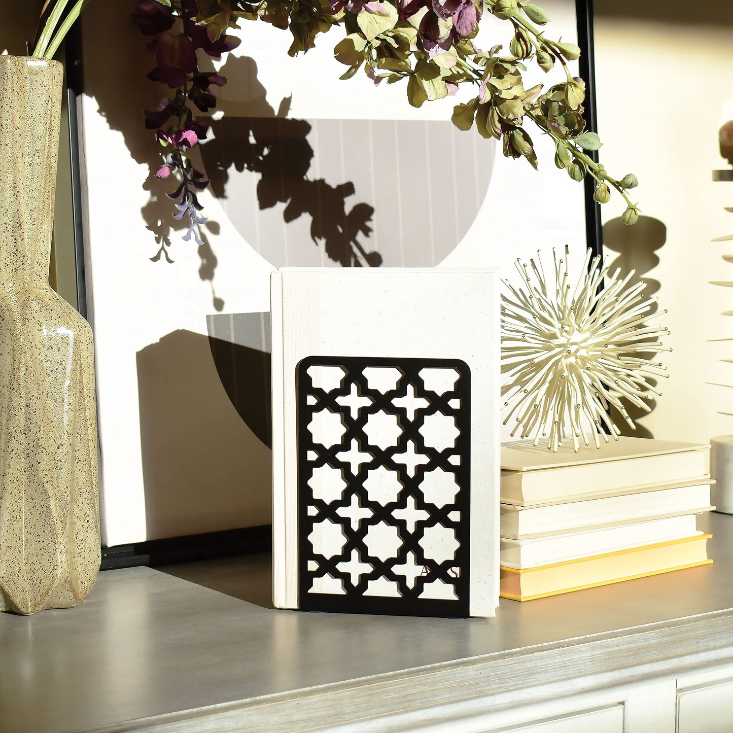 CNK Book Ends Bookends for Decorative Books Holder Bookend Shelves End Hold Heavy Duty Holders