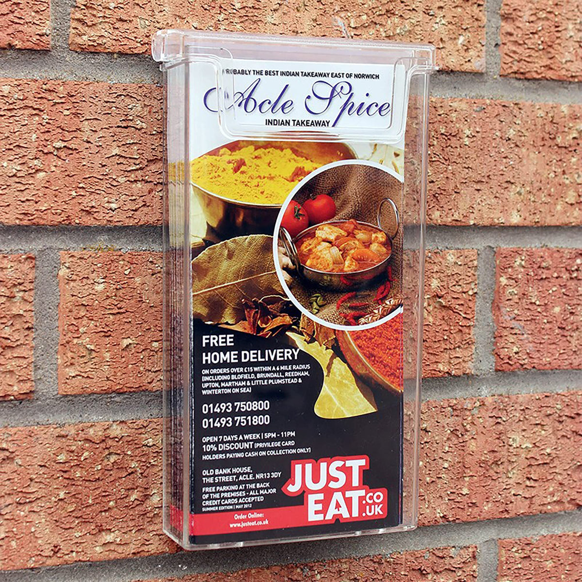 taymar® DIN Long (DL) Leaflet Holder with Lid Weatherproof