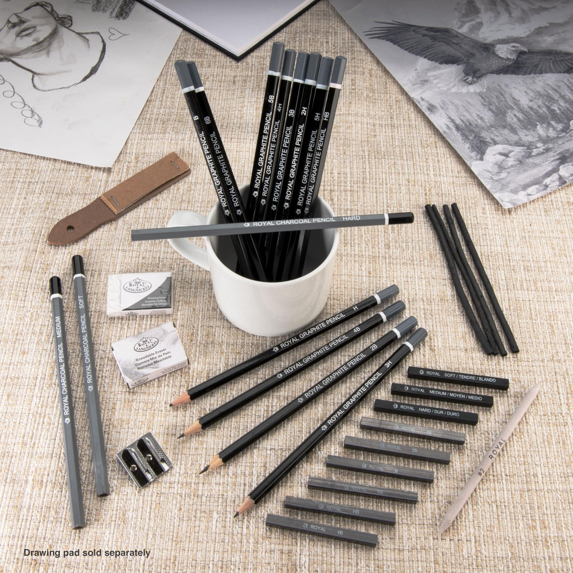 Royal & Langnickel Small Clear Case Sketching Set (RSET-ART3105)