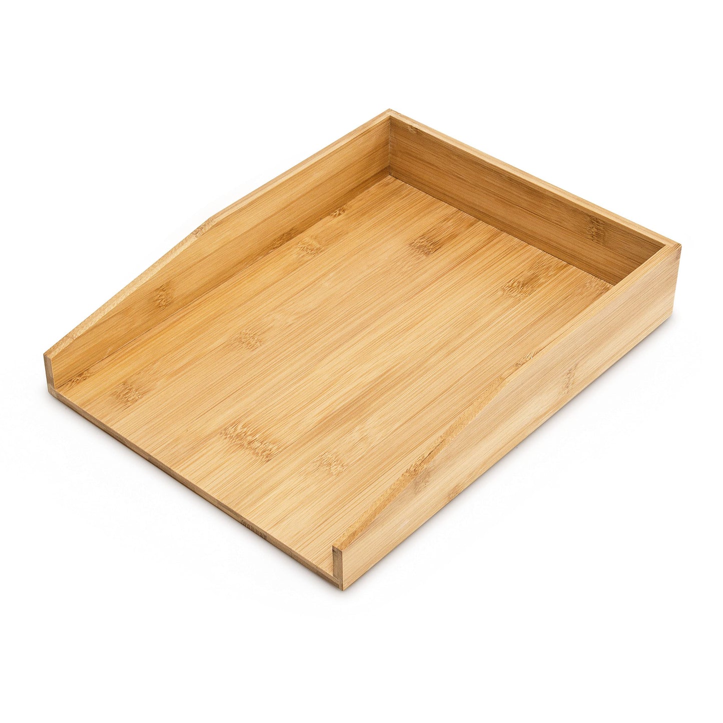 Relaxdays Letter Tray Bamboo, Desk Tray for A4 Paper, documents, documents, HxWxD: 6 x 25 x 33 cm