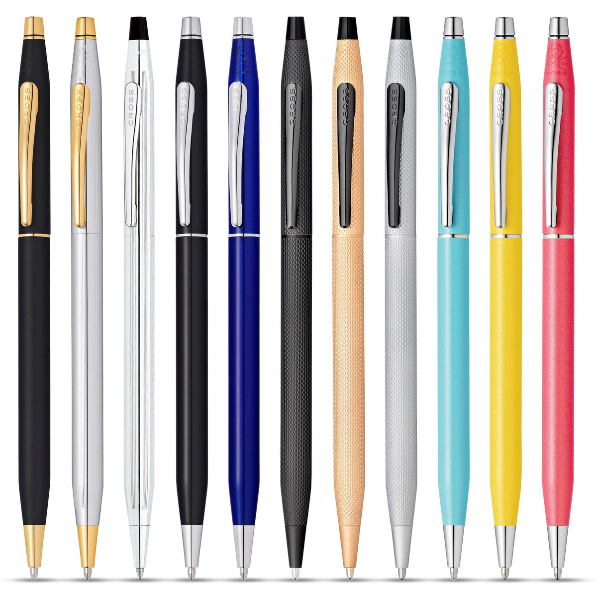 Cross Classic Century Black Lacquer Ballpoint Pen, Medium Point, Black Ink
