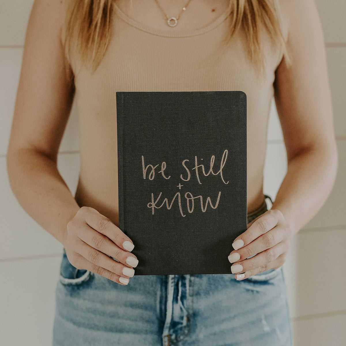 Sweet Water Decor Be Still and Know Notebook for Women - Bible Study Notes Journal, Church Notes