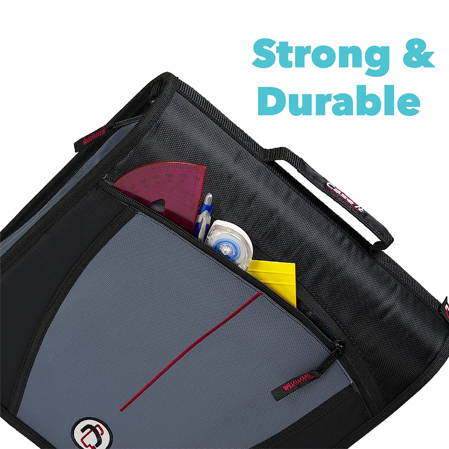 Case-it School Zipper Binder | 3-Inch Capacity | D-146 Purple