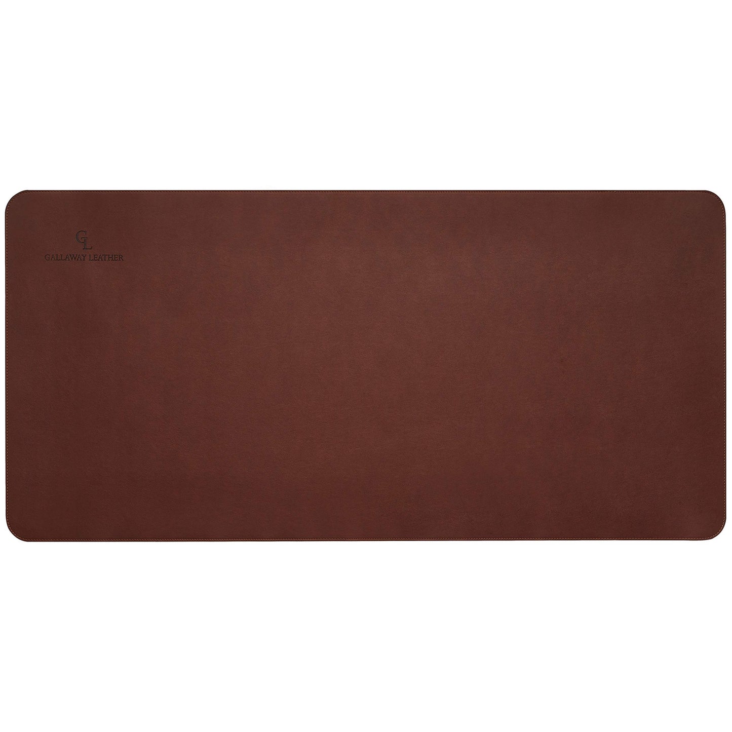 Gallaway Leather Desk Mat, Office Writing Desk Pad, Large 36" x 17" Dark Brown, for Top of Desks
