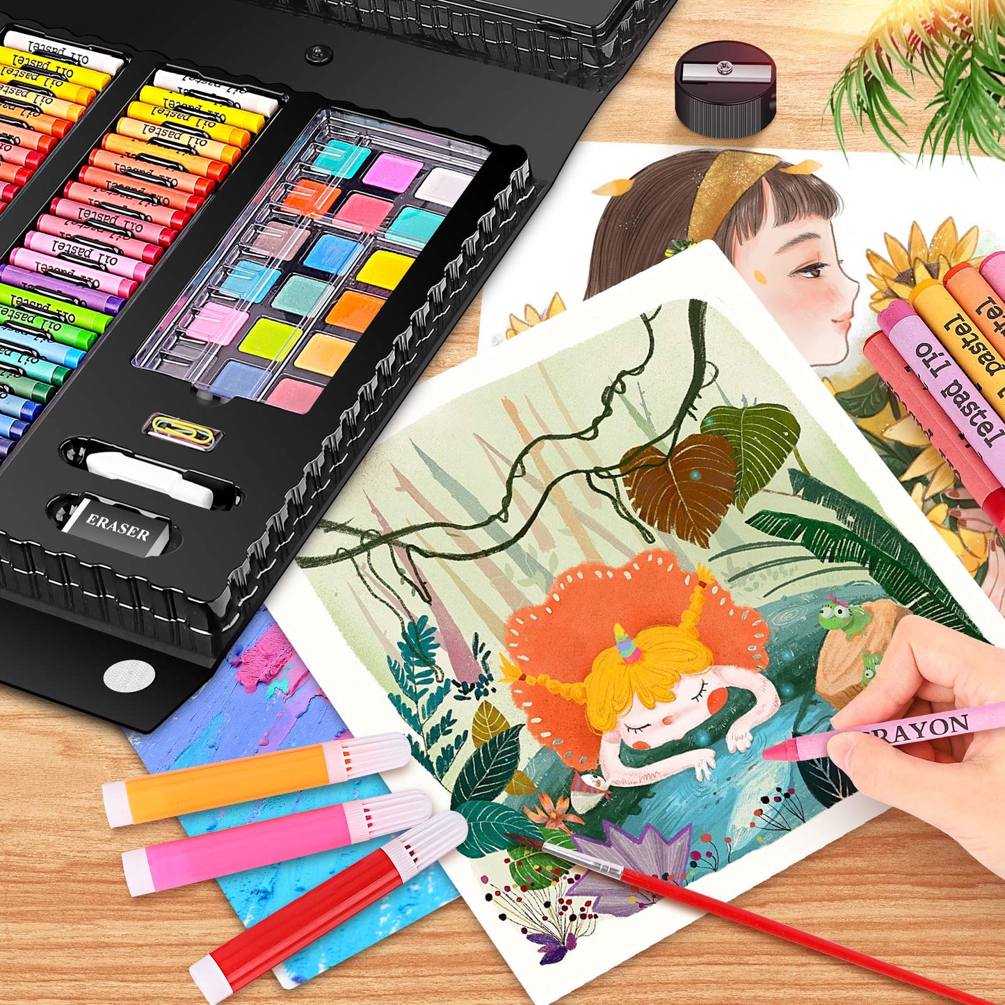 Caliart Art Supplies, 238 Pack Deluxe Art Set for Adults Artists