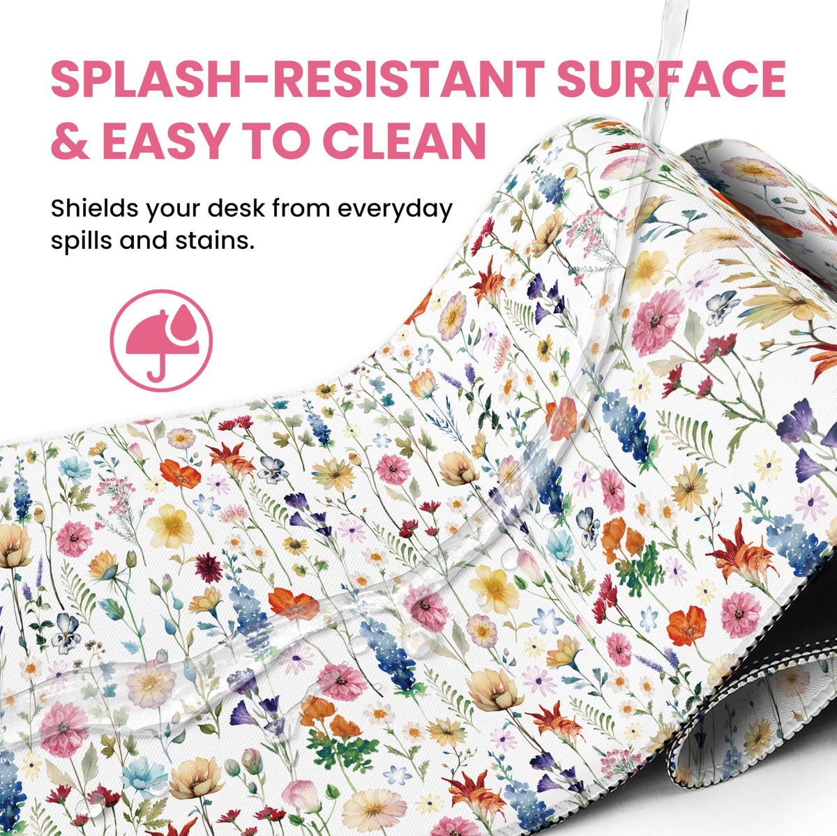ZapDesk Large Desk Mat, Extended Mouse Pad for Desktop, 35.4" x 15.7"