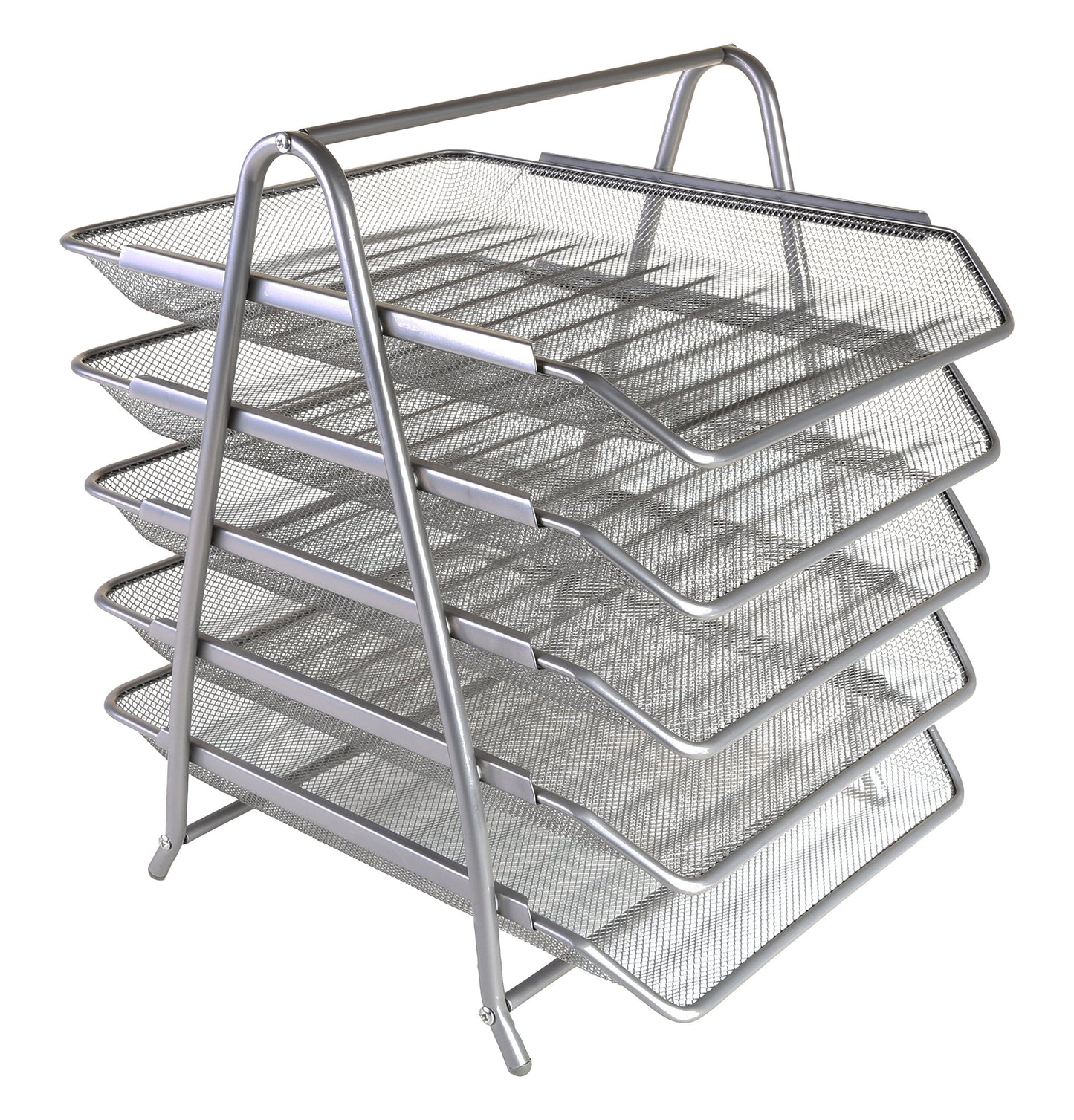 OSCO Mesh 5 Tier Tray - Silver