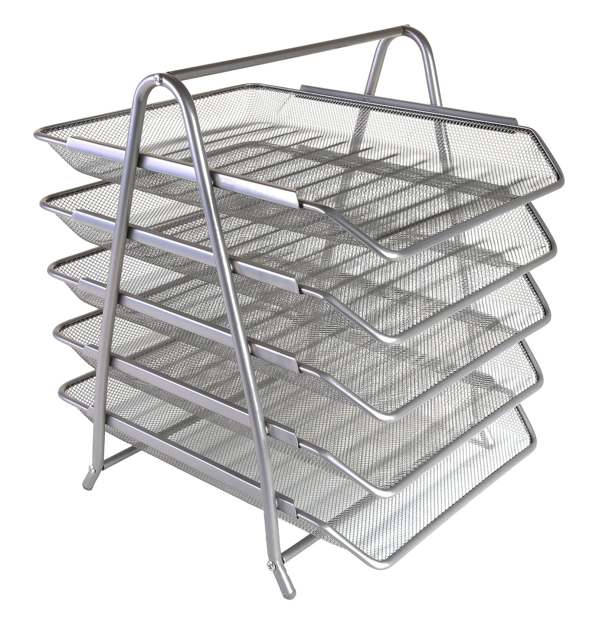 OSCO Mesh 5 Tier Tray - Silver