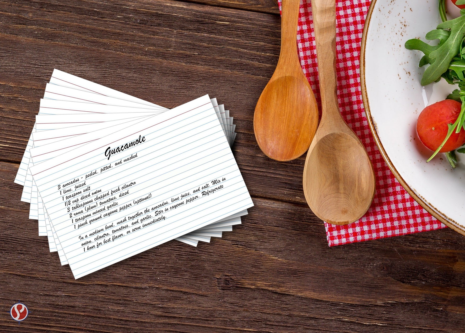 Ruled Index Cards, On 100lb. Heavyweight Thick White Cover Stock. "100 per pack" (3 x 5)