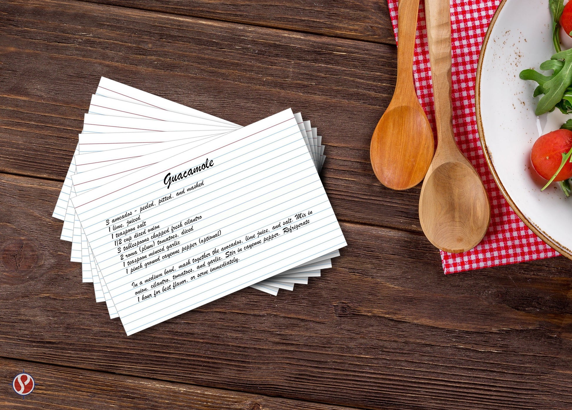 Ruled Index Cards, On 100lb. Heavyweight Thick White Cover Stock. "100 per pack" (4 x 6)