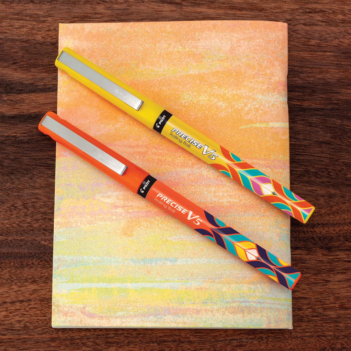PILOT Precise V5 Capped Liquid Ink Rollerball Pens, Deco Collection, Extra Fine Point Ink Pens 0.5