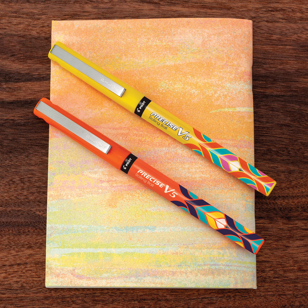 PILOT Precise V5 Capped Liquid Ink Rollerball Pens, Deco Collection, Extra Fine Point Ink Pens 0.5