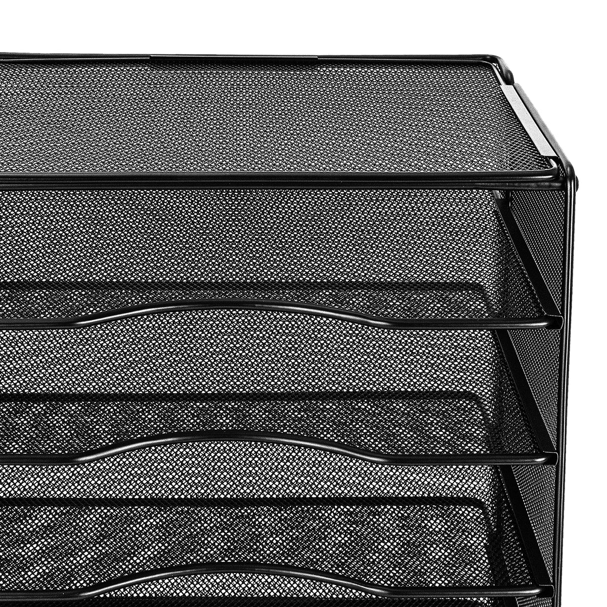 Amazon Basics 5-Tier Mesh Desk Organizer, File Holder, Paper Sorter for Office Supplies, Mail