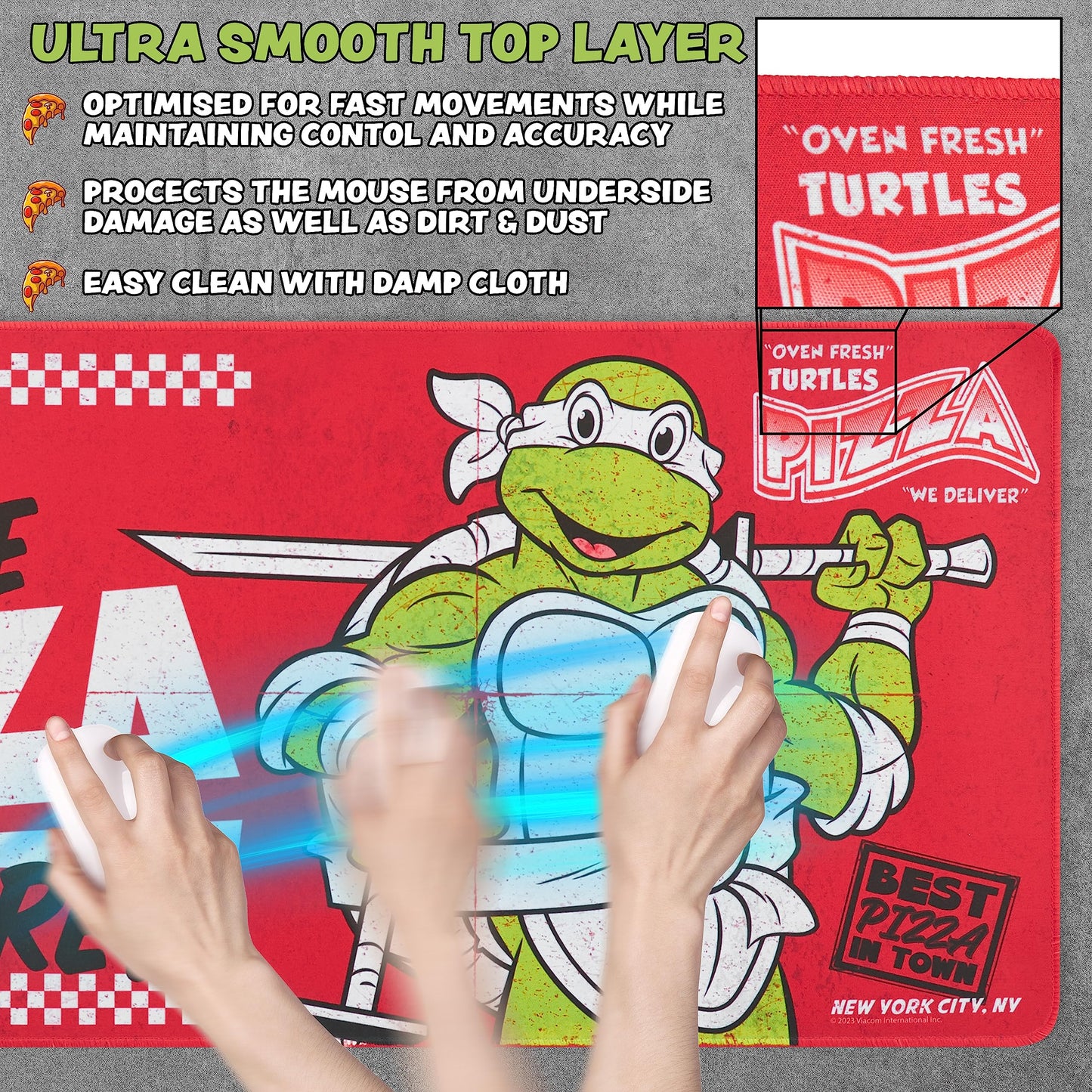 Teenage Mutant Ninja Turtles Desk Pad Large Mouse Mat 27.5 x 11.8 Desk Protector PC Laptop Keyboard