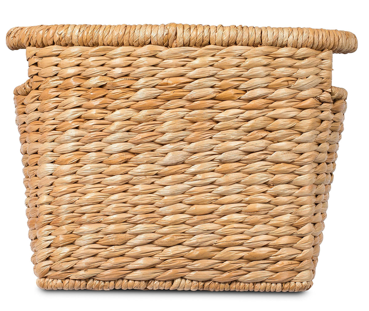 BIRDROCK HOME Sea Grass Storage Basket with Handles - Woven Sea Grass Decorative Rectangle