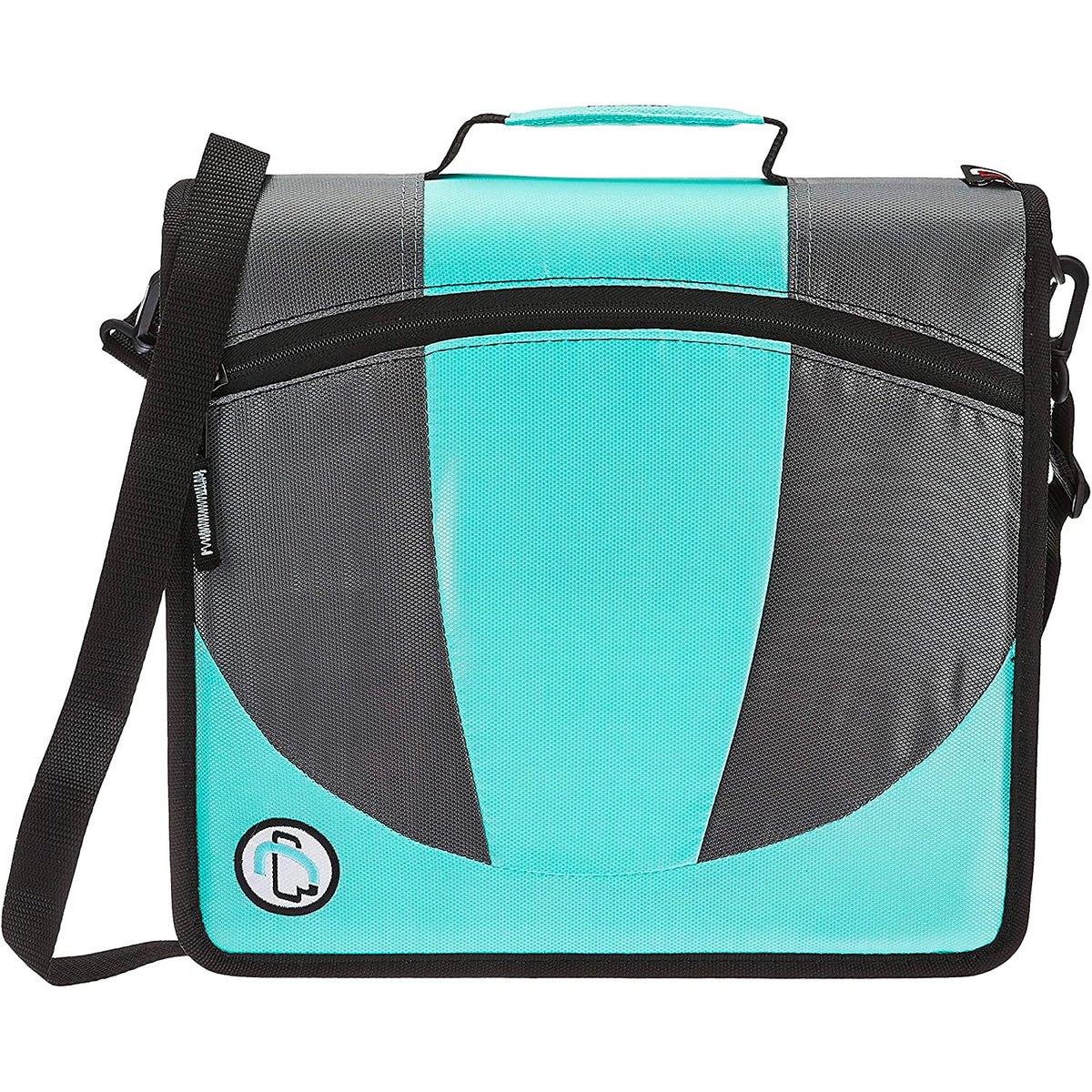 Case-it Dual Binder | Two 1.5" D-Rings | 600-Sheet | Dual-101 Mint Blue
