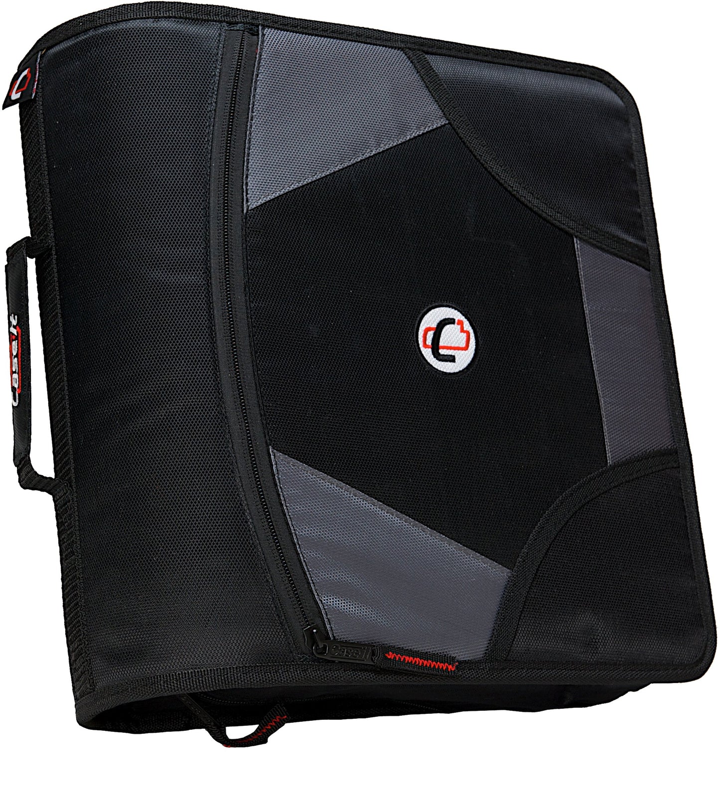 Case-it School Zipper Binder | 4-Inch D-Rings | 800-Sheet | D-186 Black