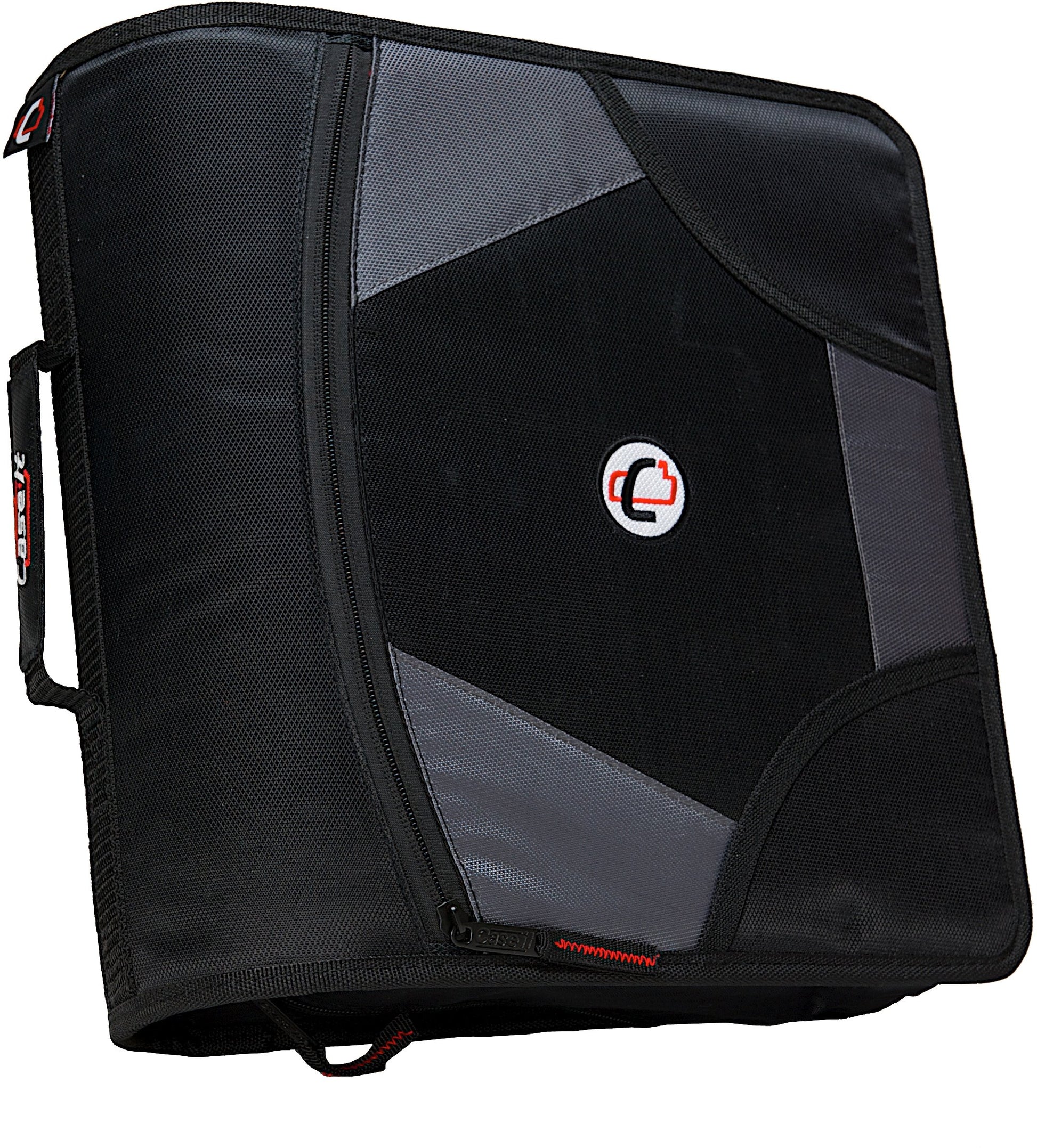 Case-it School Zipper Binder | 4-Inch D-Rings | 800-Sheet | D-186 Black