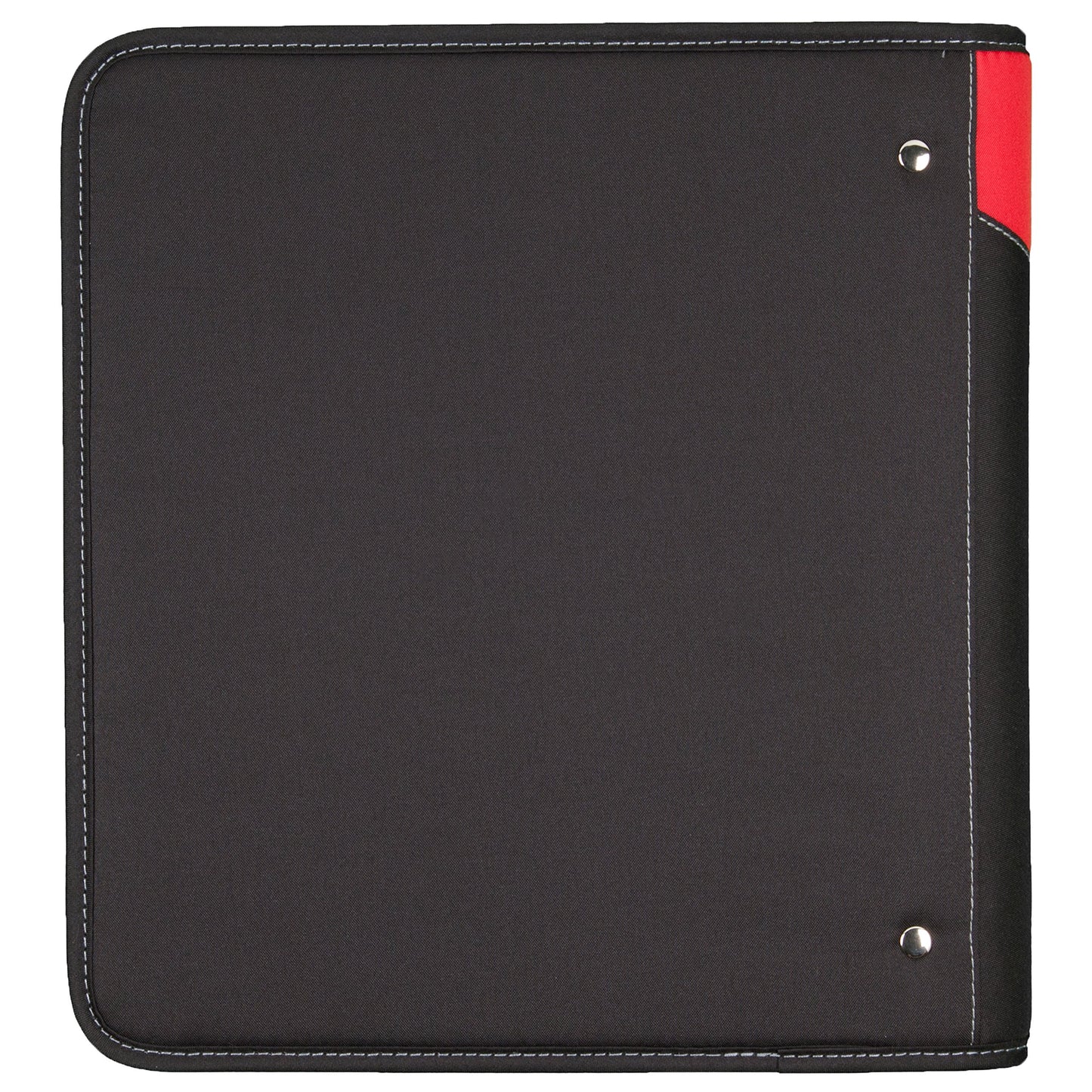 Mead Zipper Binder with Expanding File, 3 Ring Binder, 1-1/2", Red (72196)