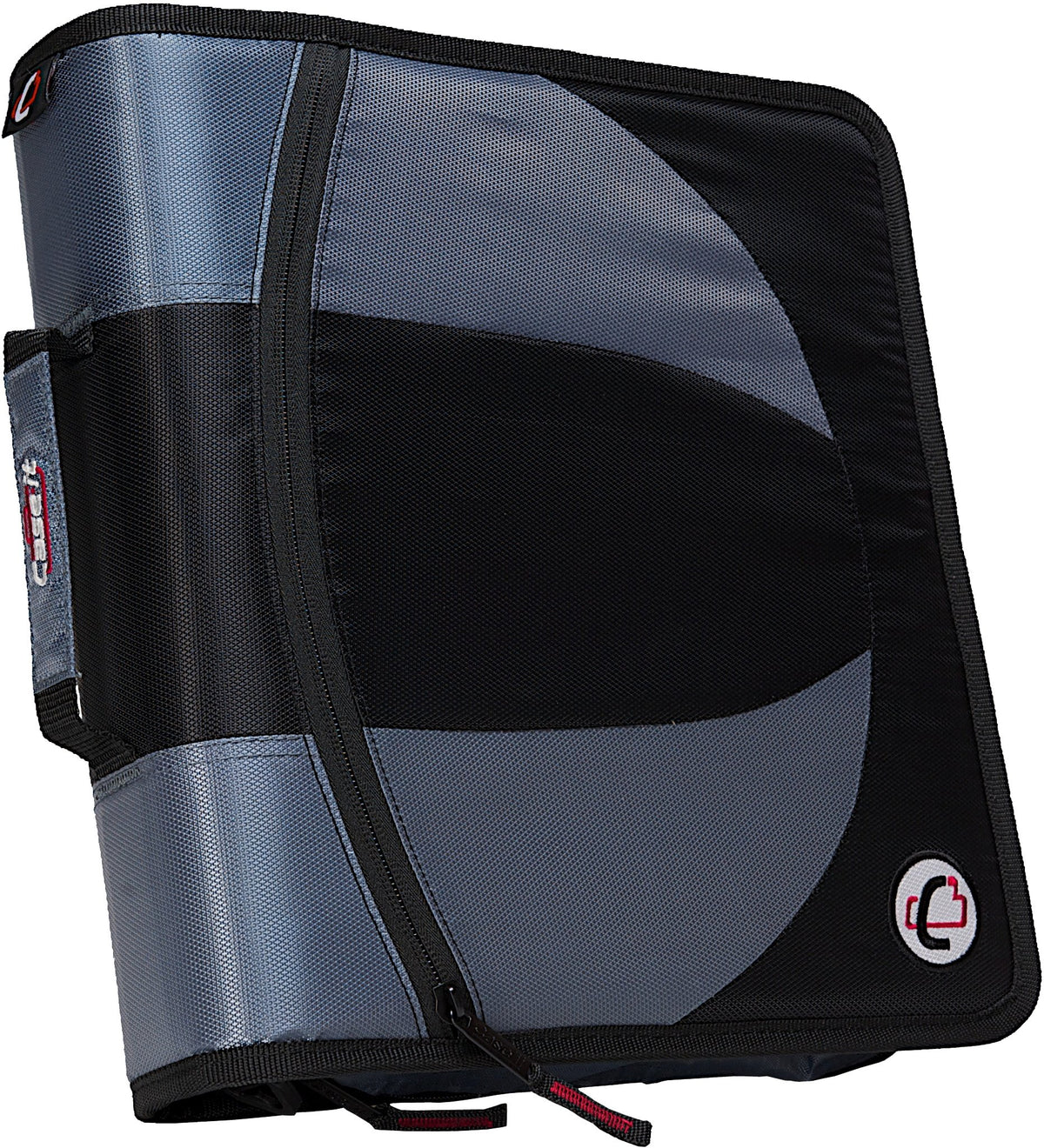 Case-it Dual Zipper Binder | Two 1.5" D-Rings | 600-Sheet | Dual-101 Black