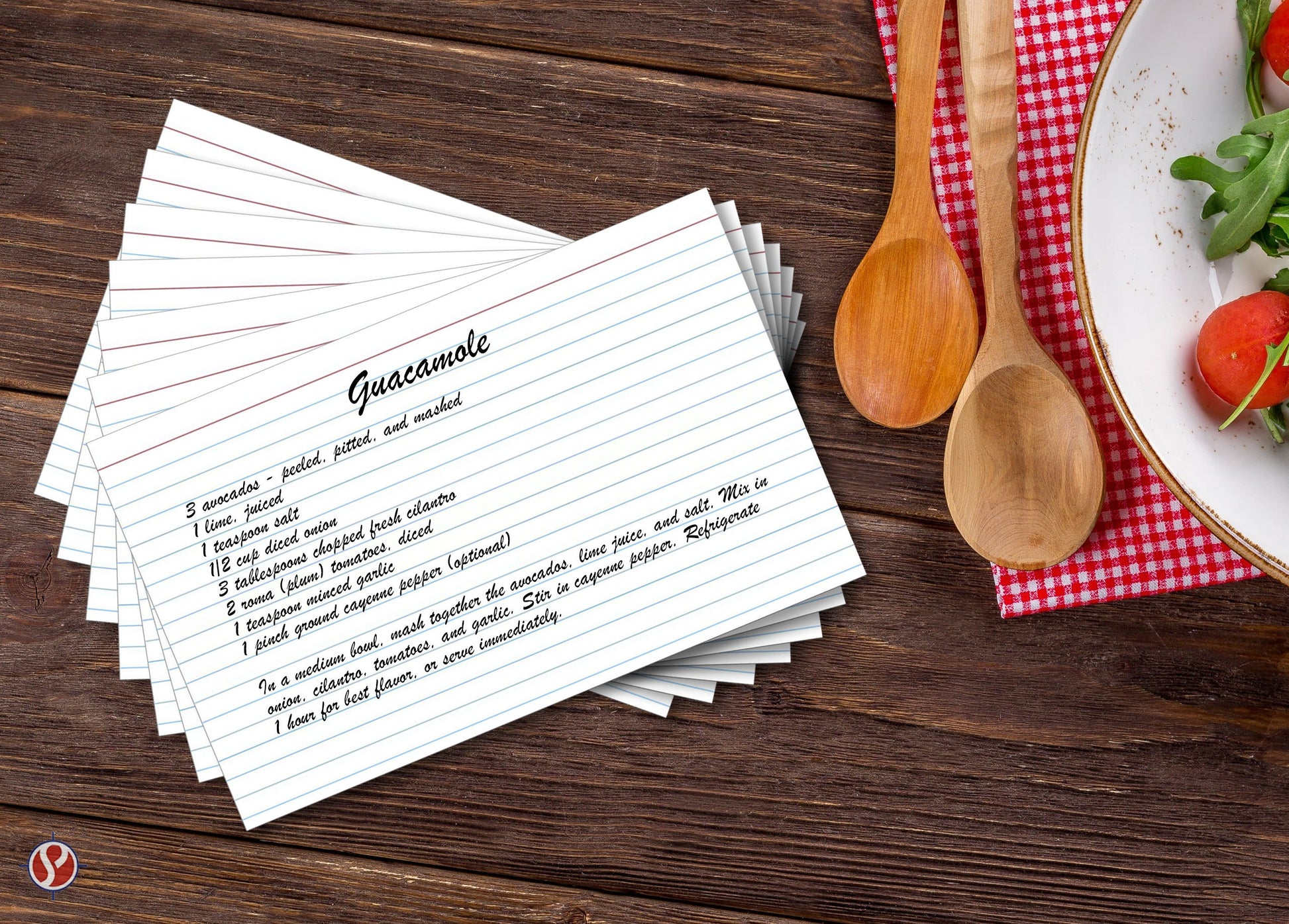 Ruled Index Cards, On 100lb Heavyweight Thick White Cover Stock. "100 per pack" (5 x 8)