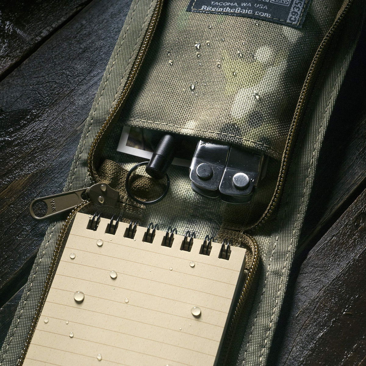 Rite in the Rain Weatherproof CORDURA® Fabric Notebook Cover, 3" x 5", MultiCam Cover (No. C935M)