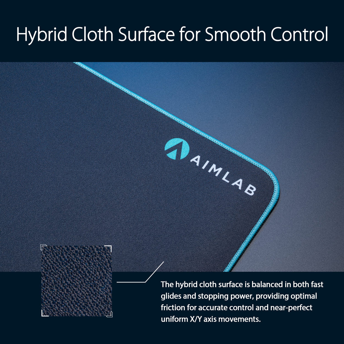 ASUS ROG Hone Ace Aim Lab Edition Gaming Mouse Pad – 19.9" x 16.5", Hybrid Cloth Surface, Aim Lab